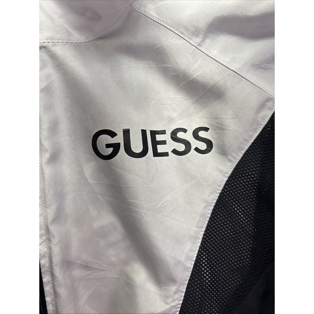 GUESS Women Windbreaker  Size S- Lightweight, Black and White, Full Zip - Picture 3 of 10